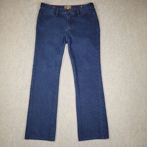 US Army 1st Infantry Division Jeans Womens 10 Blue Denim Dark Wash 32x29 Stretch